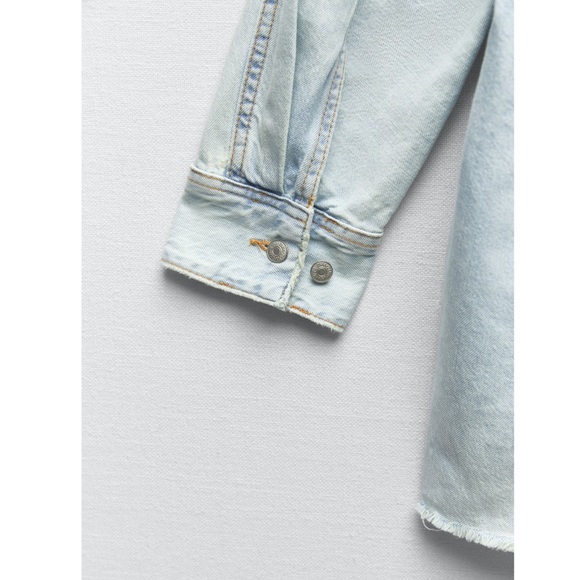 Zara TRF DENIM SHORT JUMPSUIT 4365/080 - Picture 14 of 15